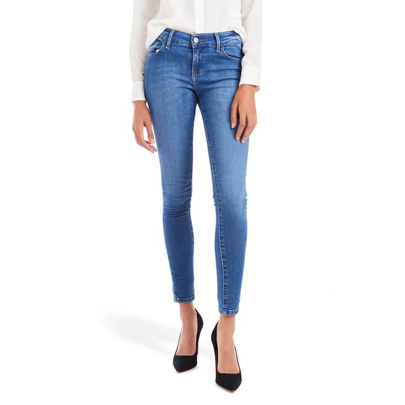 Mott & Bow Denim - Mott & Bow Jeans Mid Rise Skinnt Medium Wash Size 27x28